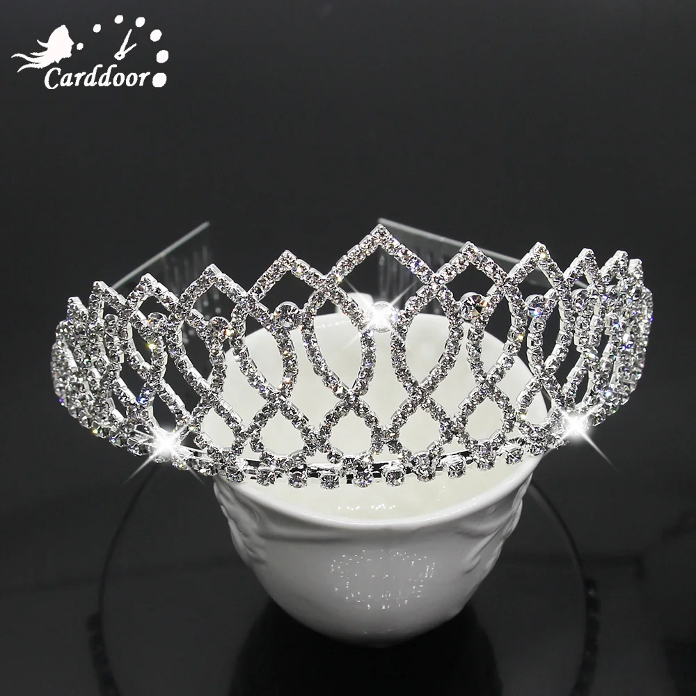 Carddoor/Лидер продаж; очаровательные диадемы и короны; модная свадебная диадема со стразами; корона; свадебные диадемы для женщин и девочек