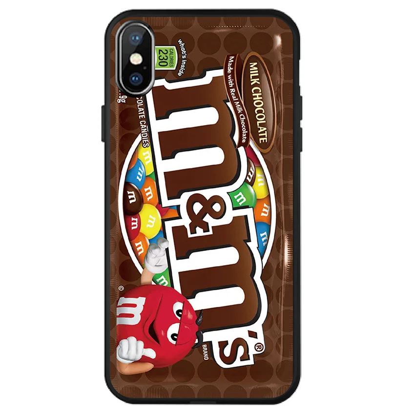 01 Чехол для iPhone 11 pro X XS Max XR 7 6 6S 8 Plus 5 S 5S SE M& Ms шоколадный Мягкий ТПУ Мягкий силиконовый чехол для телефона - Цвет: 01