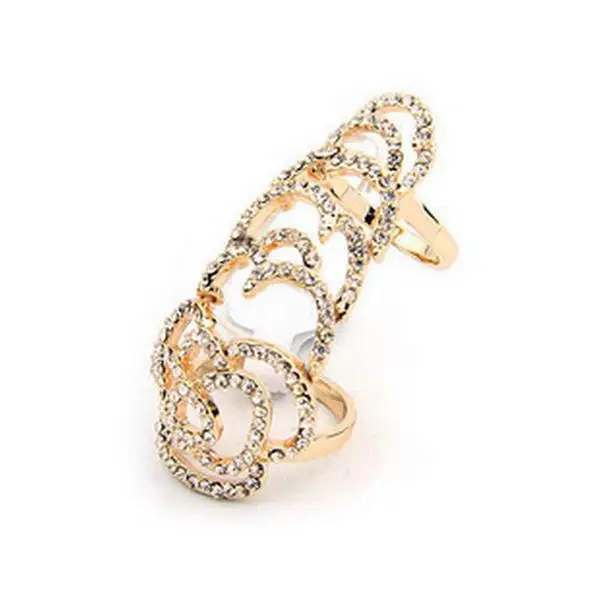 2016 Мода Полые Вырос Кольца Перста Панк Новый дизайн Бижутерия Bijoux Совместное Для