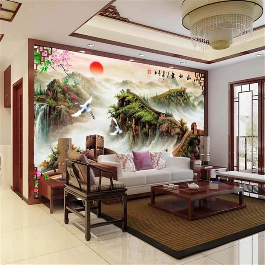 Обои на заказ 3d фрески китайский стиль отличная настенная гостиная спальня ТВ