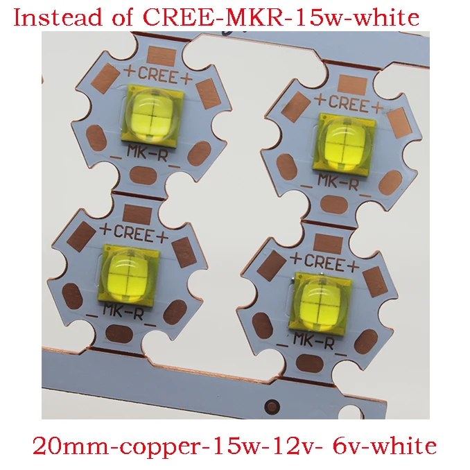 2 шт. ETI 6V 4Chips15W светодиодный излучатель вместо MKR MCE XHP50 холодный белый светодиод с