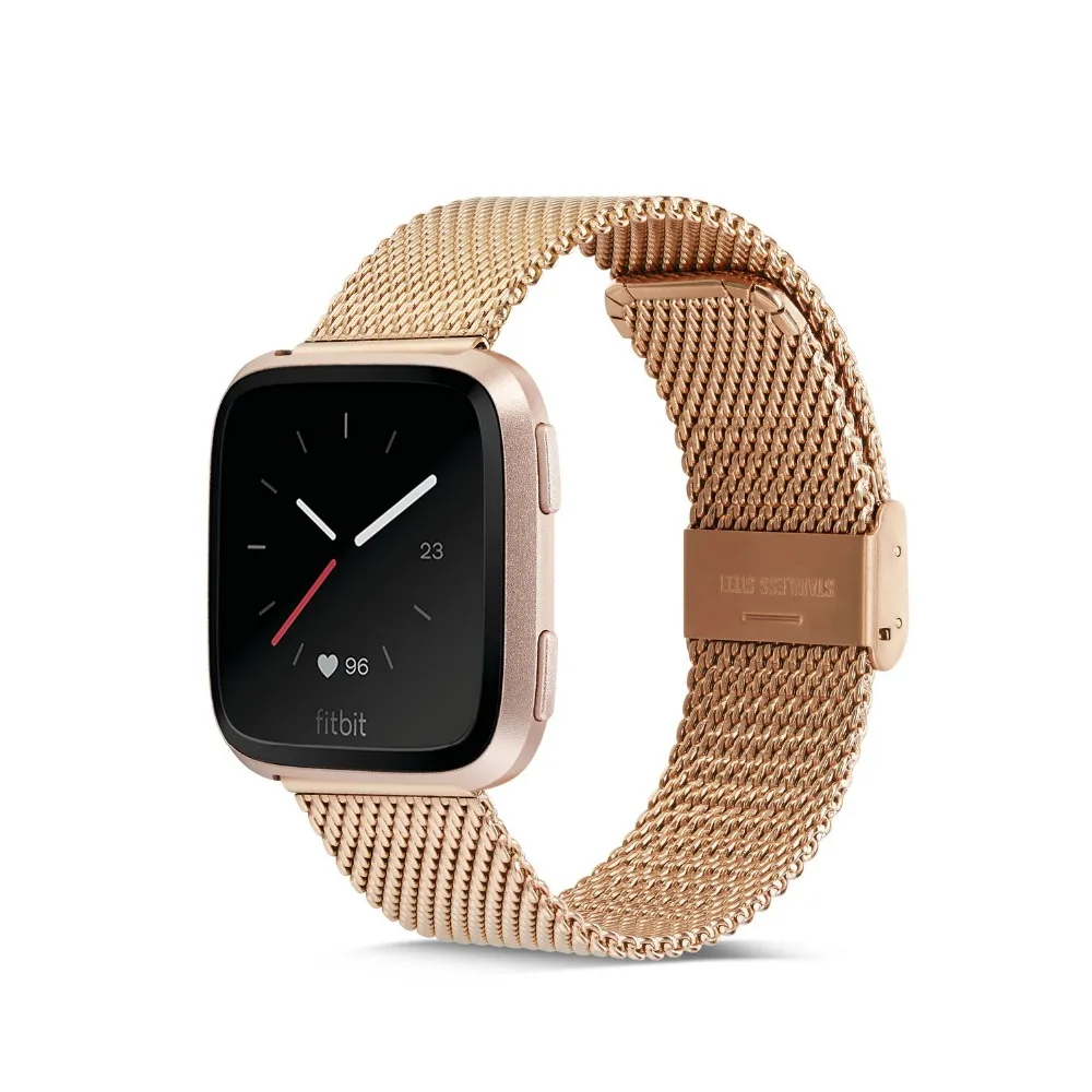 Умные аксессуары Ktab для Fitbit Versa Миланская пряжка сменный Браслет из нержавеющей