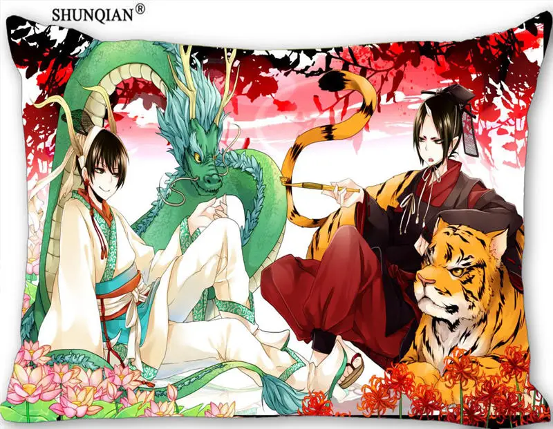 Custom Hoozuki no Reitetsu soft Pillowcase 45x35cm(One Side) Rectang Zipper Print Throw Cover | Дом и сад