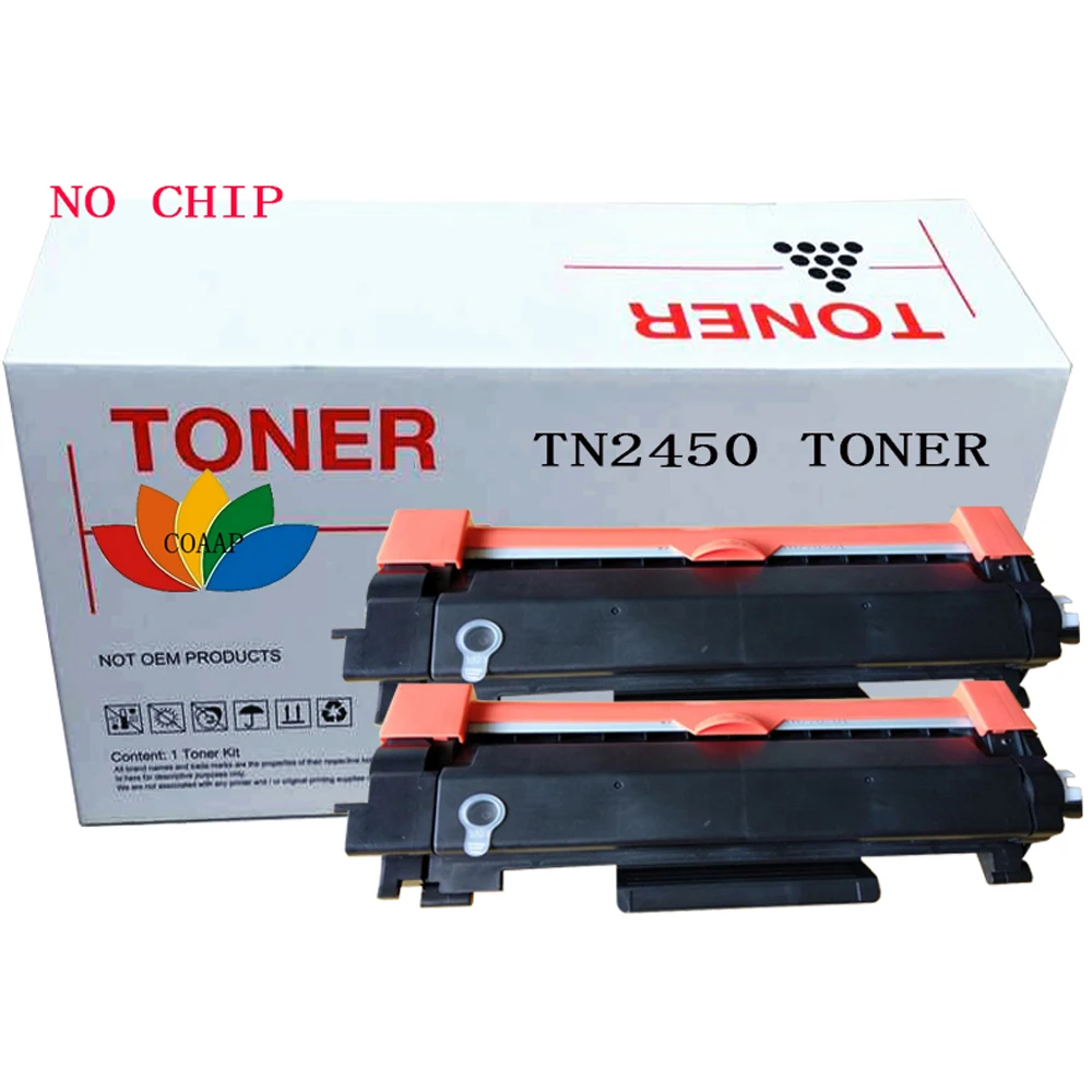 2x совместимый тонер картридж для Brother TN 2450 HL L2350DW L2375DW L2395DW/MFC L2710DW L2713DW L2750DW принтер
