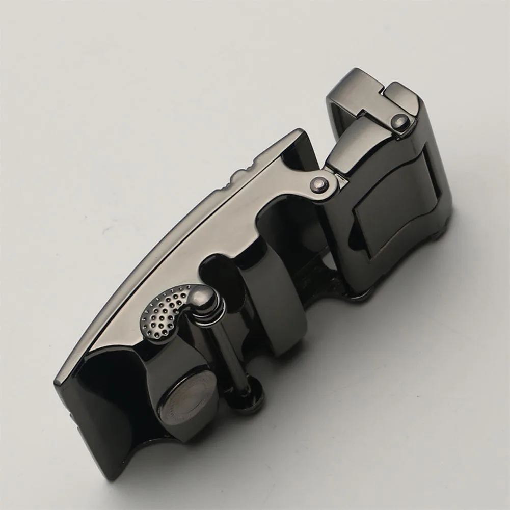 Мужской ремень с автоматической пряжкой фирменные дизайнерские кожаные пряжки