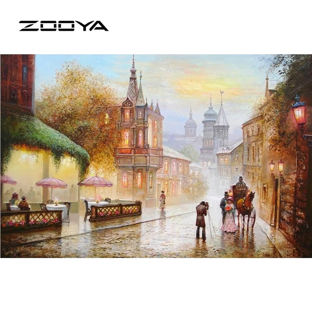 ZOOYA полноразмерная Алмазная вышивка рукоделие искусственная мозаика
