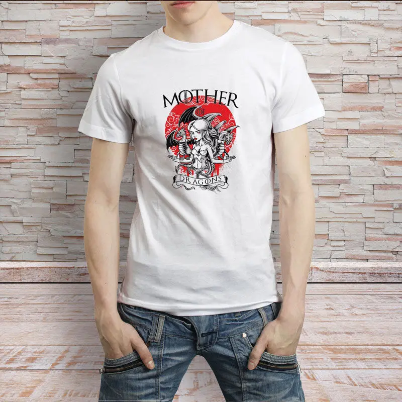 Мать драконов Игра престолов Для мужчин футболка Tee | Мужская одежда