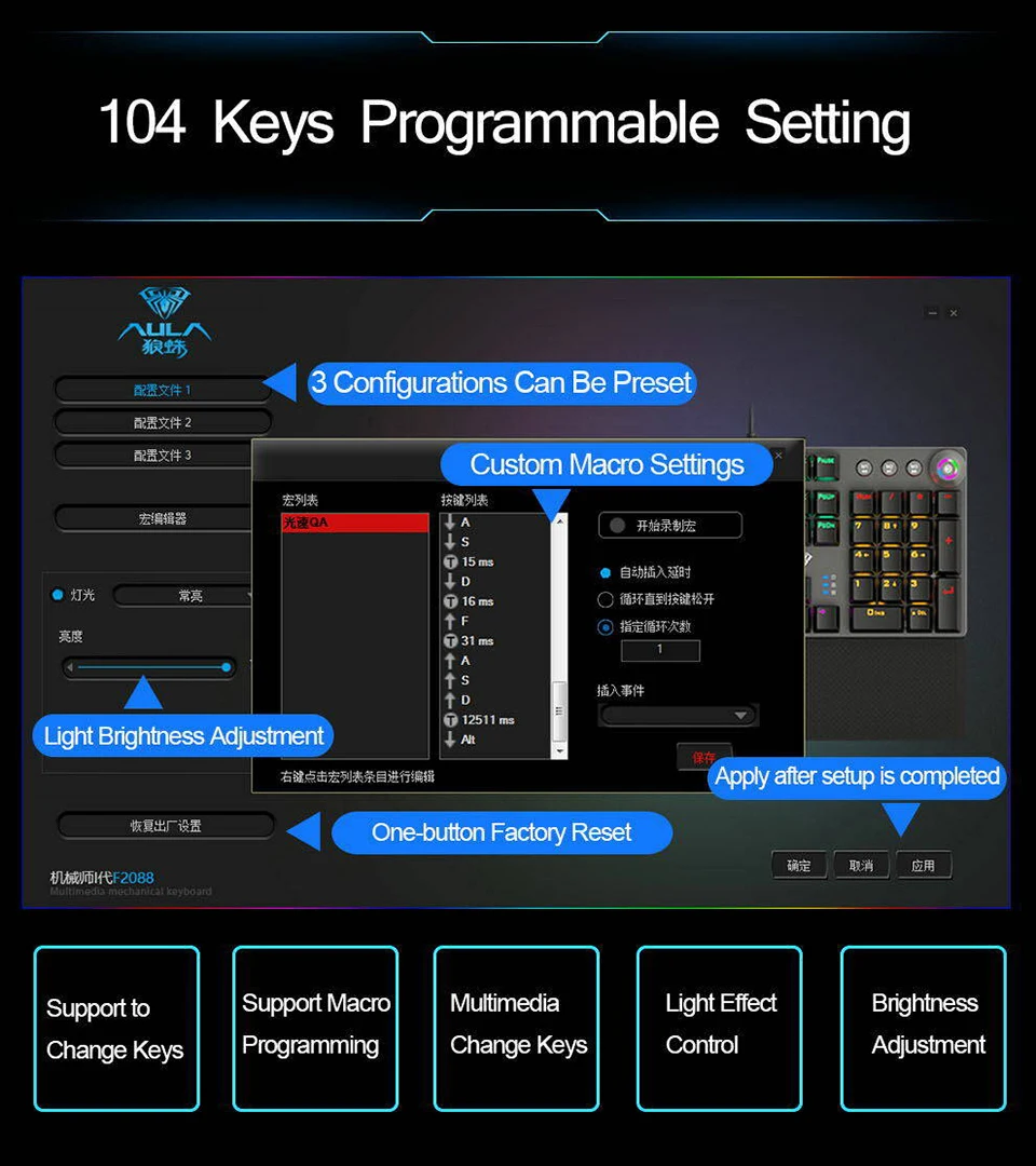 Механическая игровая клавиатура RGB светодиодный подсветкой 104 клавиш с подсветкой teclado анти-ореолы большие клавиши крутой дизайн для PC Gamer