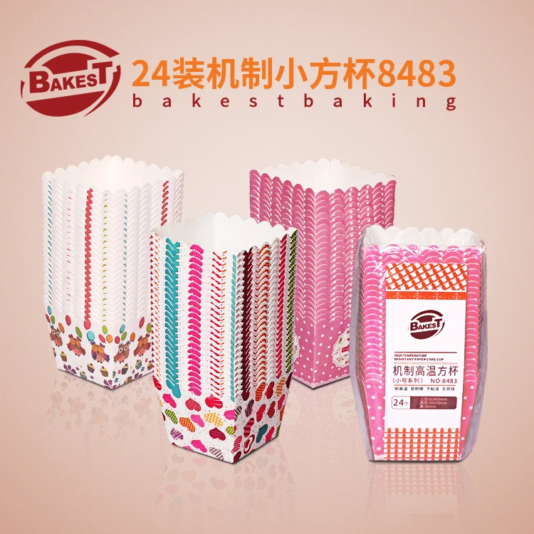 24 шт./лот помадки Бесплатная доставка Бумажные Формочки для выпечки кексов