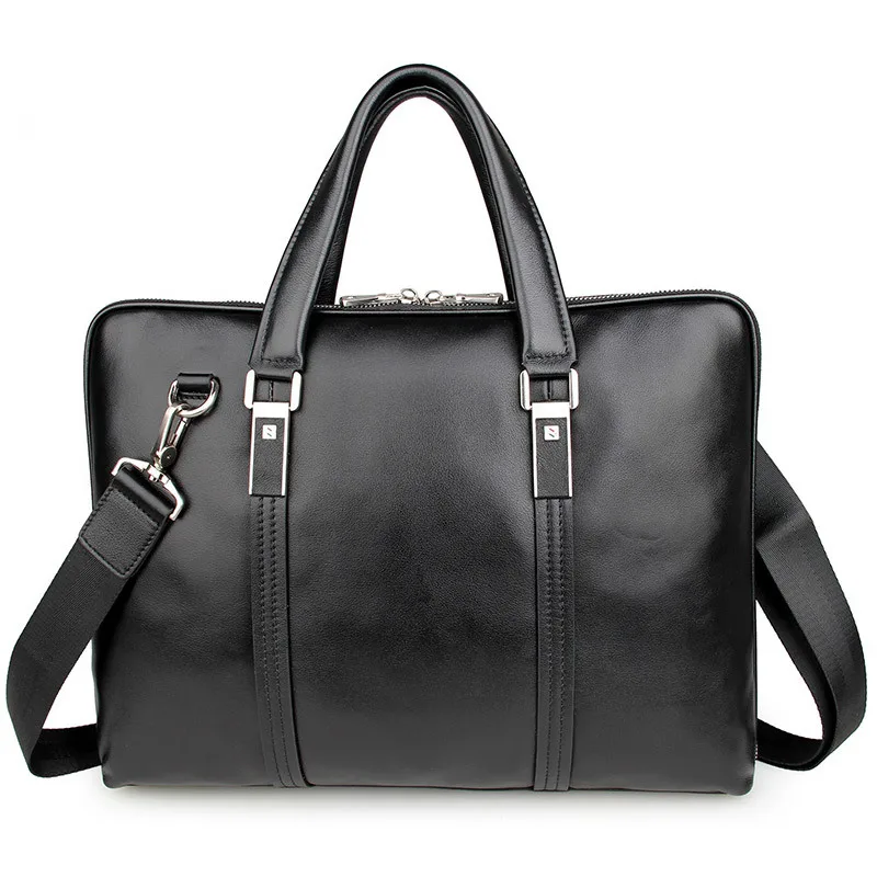 Высокое качество из натуральной коровьей кожи классический черный Для мужчин