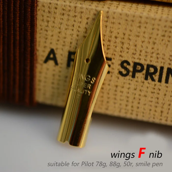 F nib 1 piece PILOT 78g 78g+ 22k Золотая оригинальная иридиевая перьевая ручка практика каллиграфии, для студентов ef f m nib чернильный картридж con50 конвертер - Цвет: F nib 1 piece