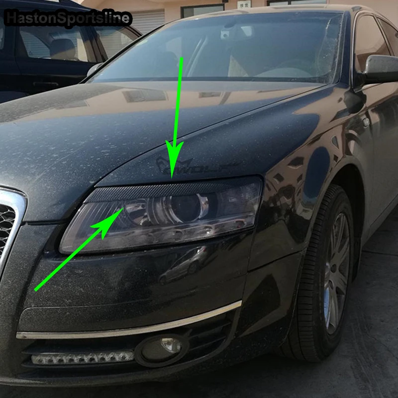 

A6 C6 передняя фара из углеродного волокна для Audi A6 C6 2005-2011