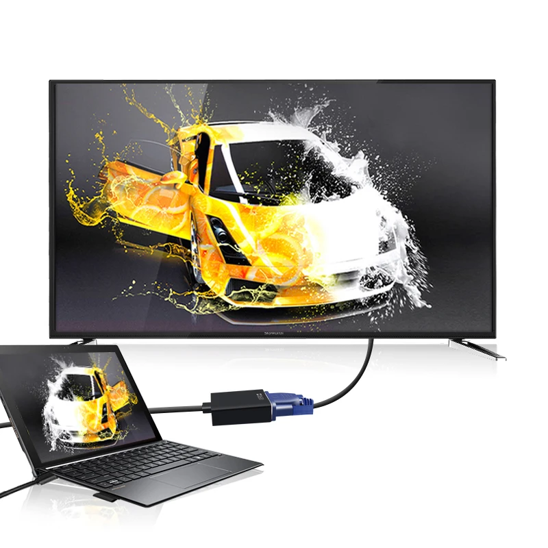 Высокое качество HDMI VGA кабель адаптер штекерным конвертер с разъемом адаптер 1080 P цифро аналоговый аудио-видео для портативных ПК Tablet