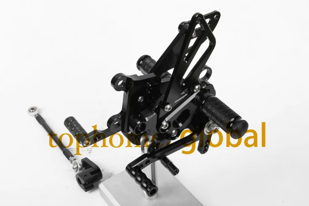 Для Aprilia RSV4 2009-2016 мотоцикл части черный CNC Rearsets подножки мотоцикла 2010 2011 2012 2013 2014 2015