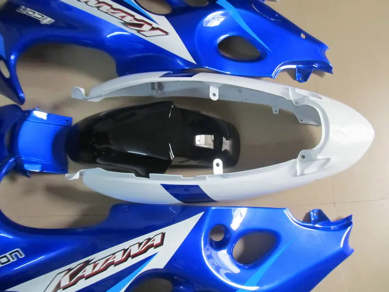 Набор обтекателей мотоцикла для GSX600 750F 03 04 05 06 GSX600F GSX750F 2003 2004 2006 ABS синий белый