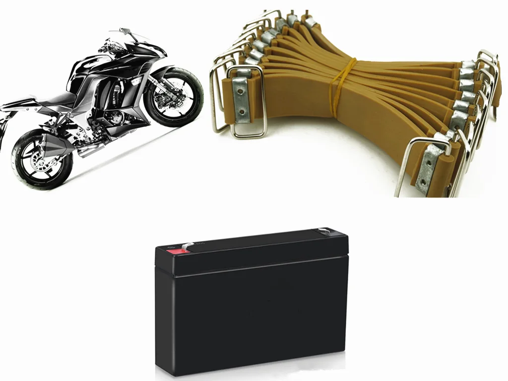 Motorcycle accessories straps super elastic battery rubber belt fixed for Kawasaki NINJA 650R ER6F ER6N VERSYS (650cc) GTR1400 images - 6