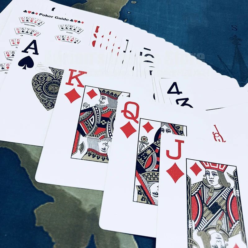 Pokerstars Золотой карты игральные большой-номер профессиональный пластиковые 8.8*6.3см