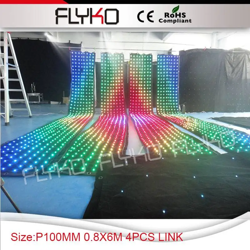 p100mm 1x1 м светодиодный занавес фон внимание! 1x1 м здесь без контроллера