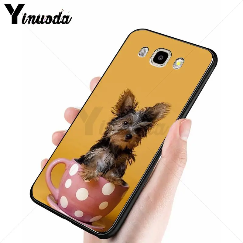 Yinuoda йоркширский терьер собака щенок мягкий чехол для телефона Samsung Galaxy j7 2017 prime j8