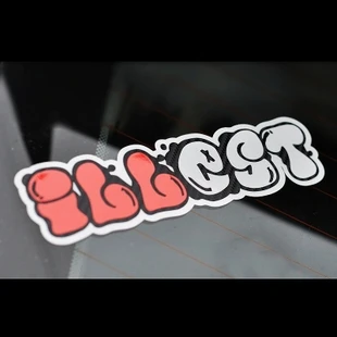 

XGS DECAL Car sticker decal ILLEST car motorcycle car reflective stickers