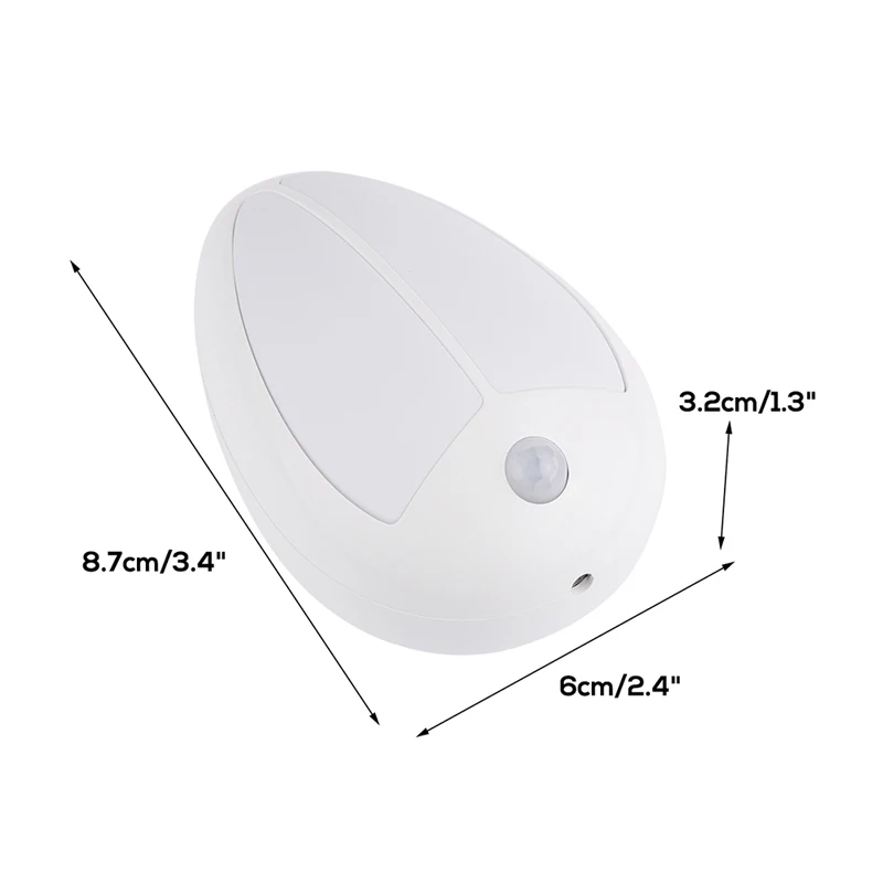 LemonBest Перезаряжаемые битл USB LED ночник движения Сенсор Беспроводной настенный