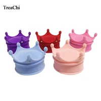 50pcs fashion velvet ring display case princess crown shaped earrings storage container cute little girl necklace ring gift box
