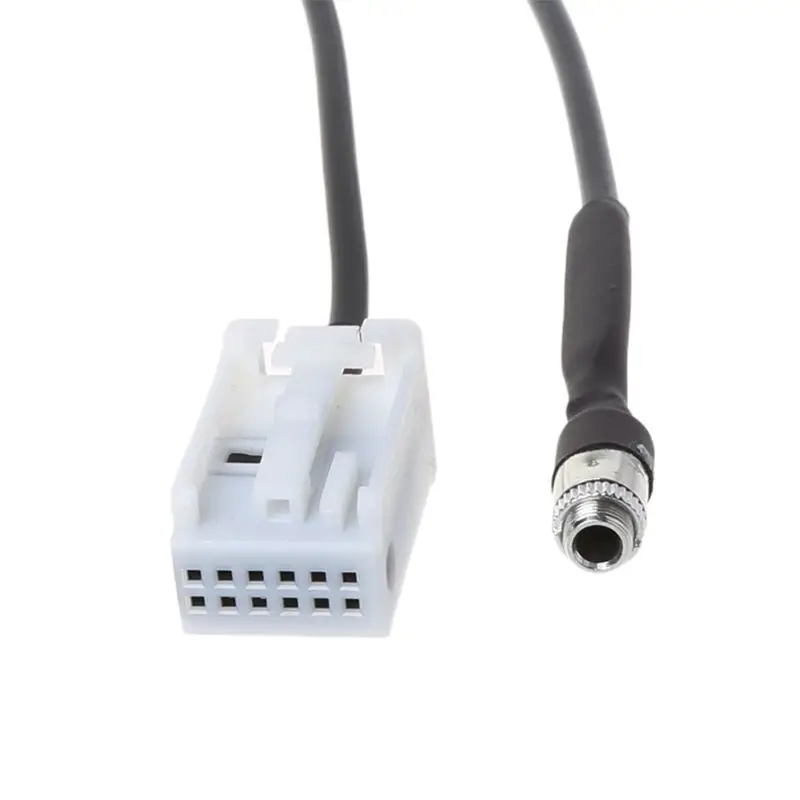 

OOTDTY Car Aux Audio Cable Adapter 12pin Female Interface Wire For Radio CD Player