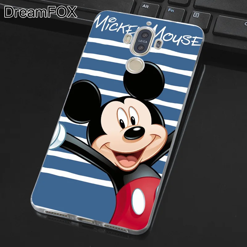 DREAMFOX L439 Mickey Mouse Minnie Pop Art Soft TPU Silicone Case Cover For Huawei Honor 6A 6C 6X 7C 7X 8 Lite Pro |