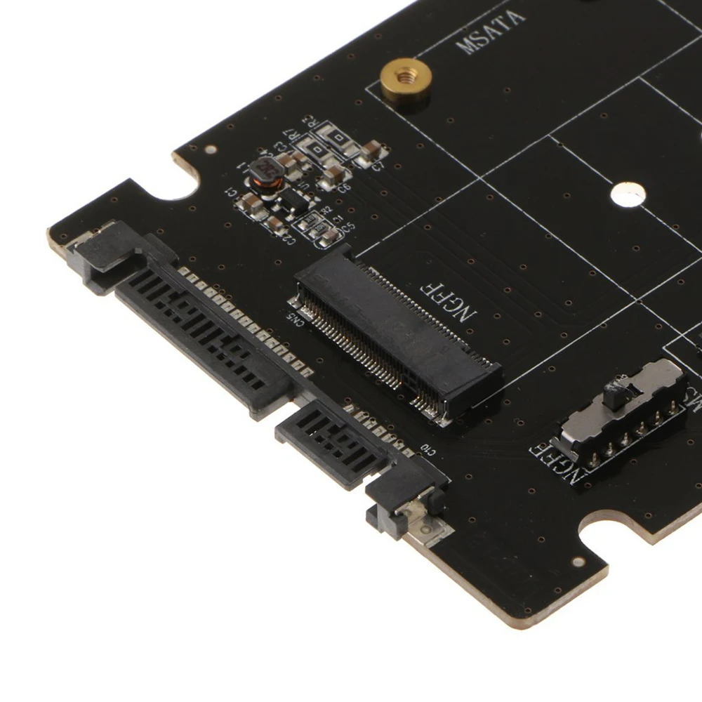 Карта памяти 2 в 1 для mSATA SATA NGFF(M.2) к III SATA3|Компьютерные кабели и разъемы| |