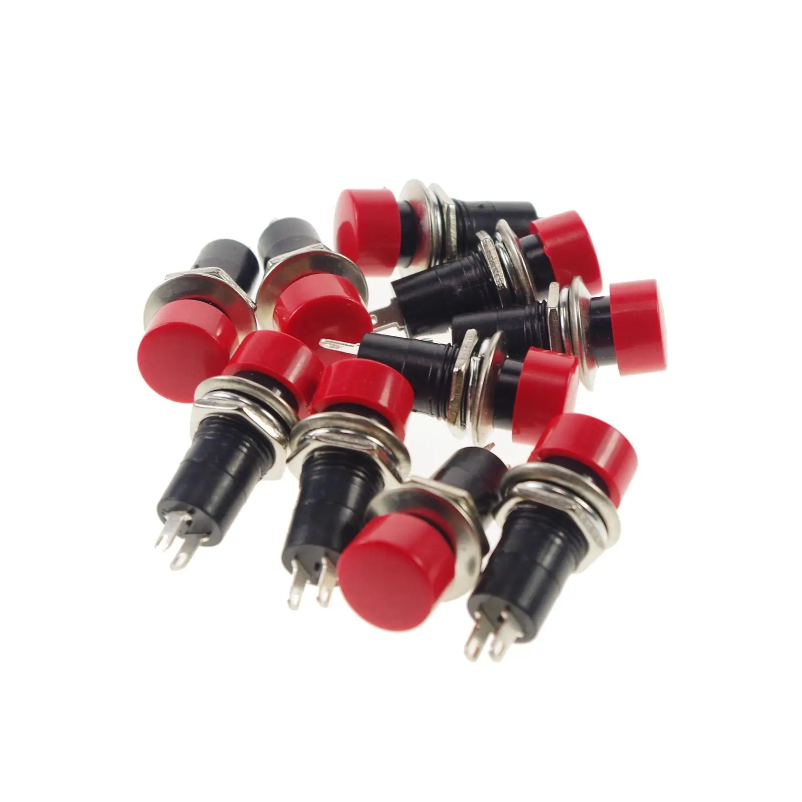 2 шт. отверстие 12 мм контакта мгновенный/оборудованный кнопка включения SPST