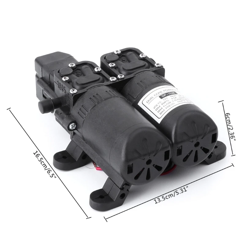 High Power Pressure Double Pump 12V DC Mini Electric Water Motor Machine W-store D20_E | Обустройство дома