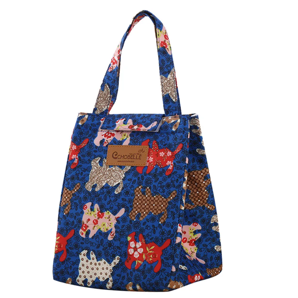 Cartoon Cute Lunch Bags For Women Kids Thermal Insulation Large Women Handbag Food Picnic Cooler Box Bag Storage Tote Bag d90626