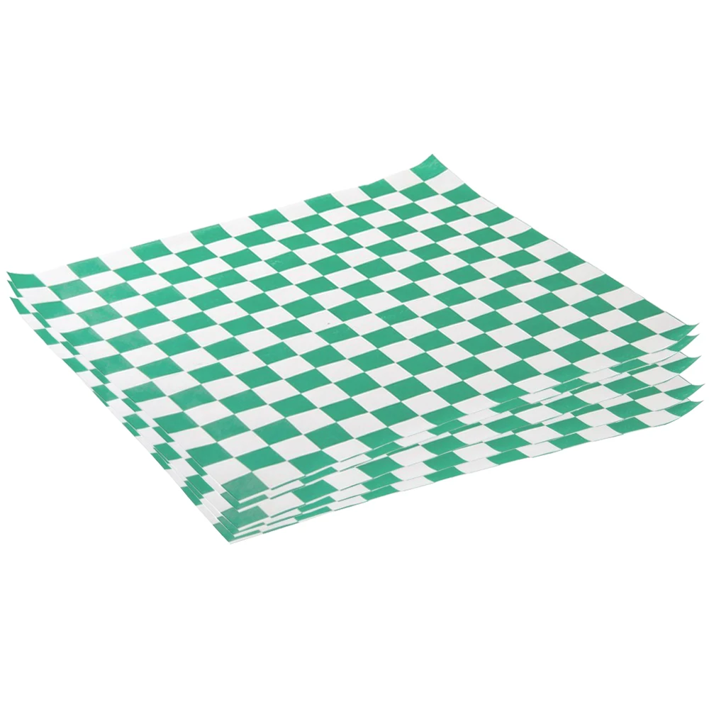1000pcs 12x12 &quotКрасная клетчатая рубашка сухой Вощеная Бумага листы воск гильзы