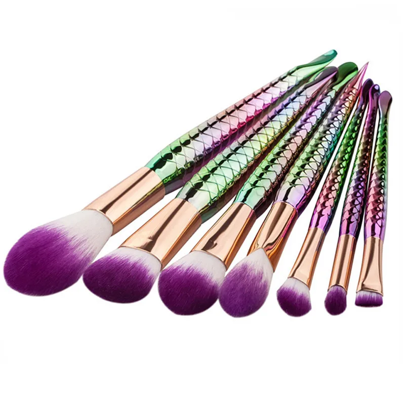 7 шт. набор разноцветных кистей для макияжа|brush kit|makeup brush setbrush set |