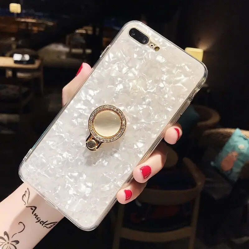 HONGRUNA/блестящие чехлы для телефонов с розовым гелевым узором iphone X 8 8Plus 7 plus 6S 6