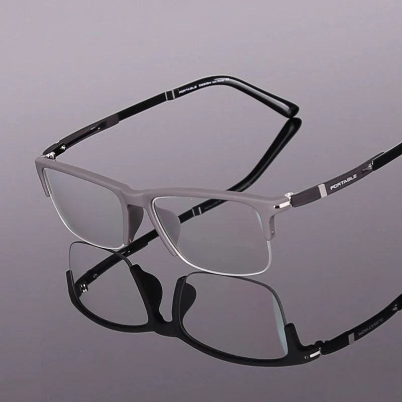 Toptical коммерческий TR90 близорукость Половина очки мужские Ультра-светильник очки бизнес очки pectacle оправа очки для мужчин компьютер