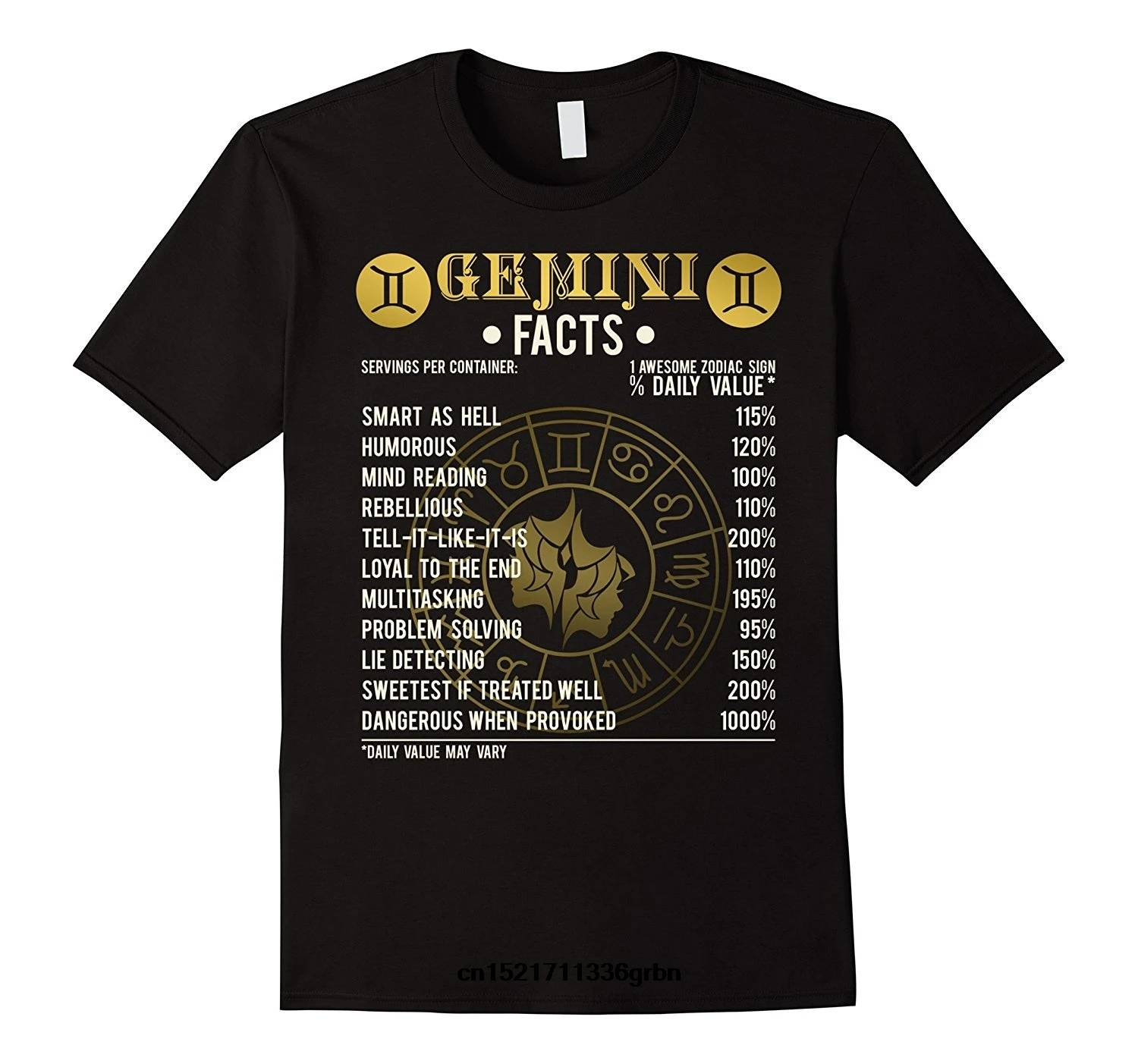 Мужская футболка Gemini Facts Awesome гороскоп хлопковая забавная новинка wo men|Мужские