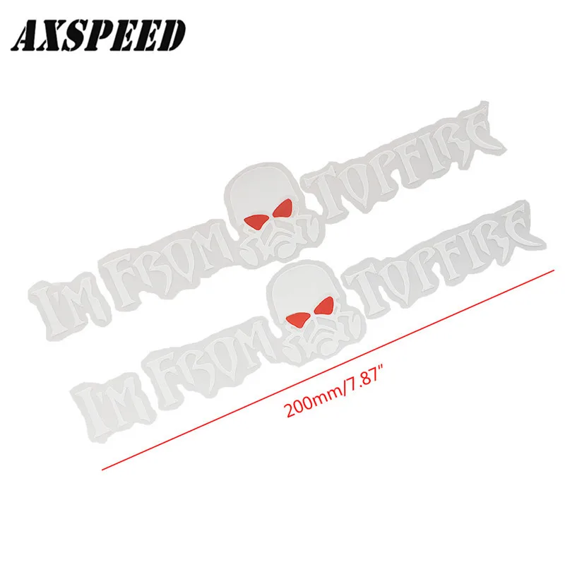 AXSPEED 1 пара наклеек на автомобиль с дистанционным управлением TOPFIRE логотип