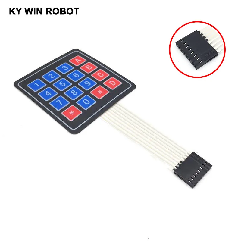 

4X4 Matrix Keyboard For Arduino Array Module 16 Key Membrane Switch Expansion Keypad Panel 4*4 Control Microprocessor AVR