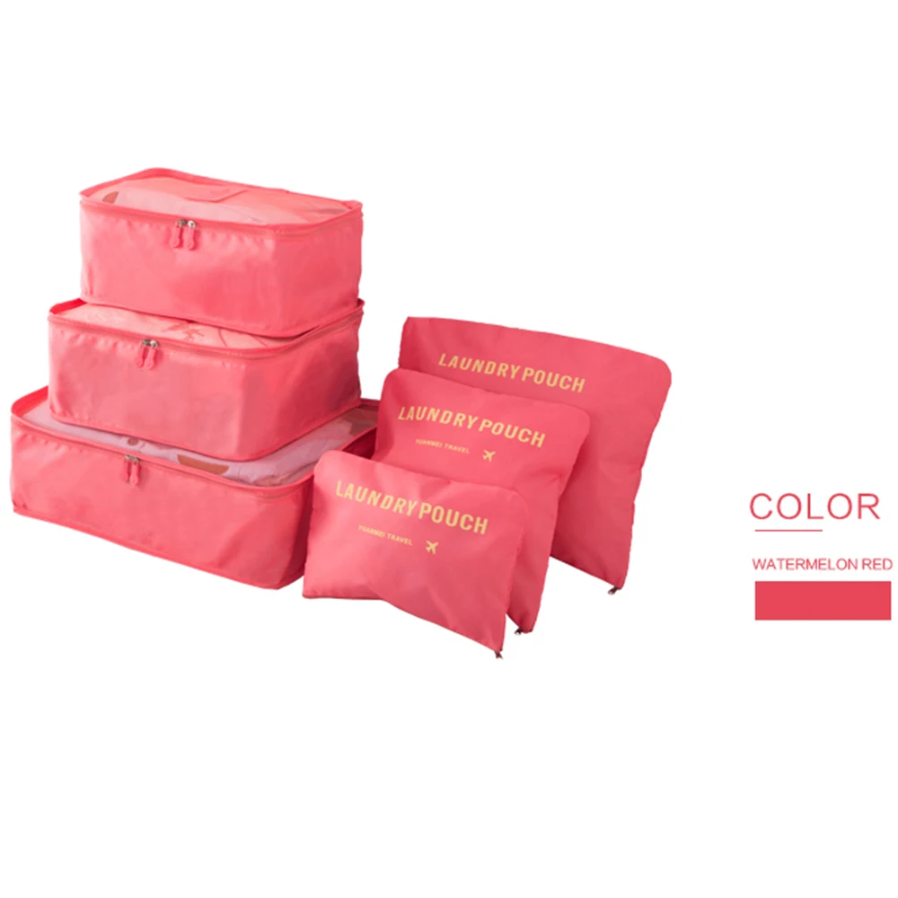 6 шт./компл. дорожная сумка для хранения одежды аккуратная органайзер багажа