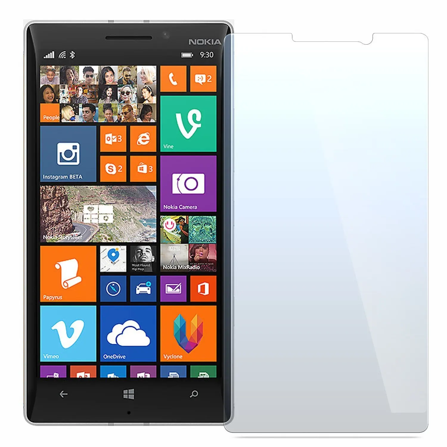 Закаленное стекло премиум класса для Microsoft Nokia Lumia 930 ультратонкая прозрачная