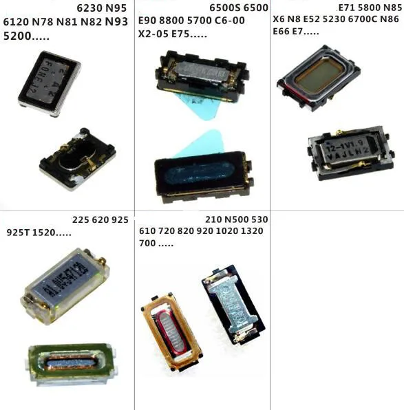 2 шт./лот наушник для Nokia 6120 N95 6500 5700 E71 5800 620 1520 1020 1320 динамик Динамик шлейф Запчасти для авто