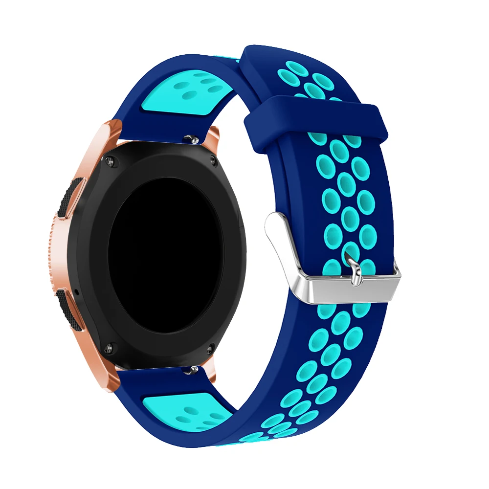 Дышащий силиконовый ремешок для HUAWEI WATCH GT 22 мм ремешок Браслет спортивный сменный ремешок для часов gear S3 amazfit Stratos 2/2S