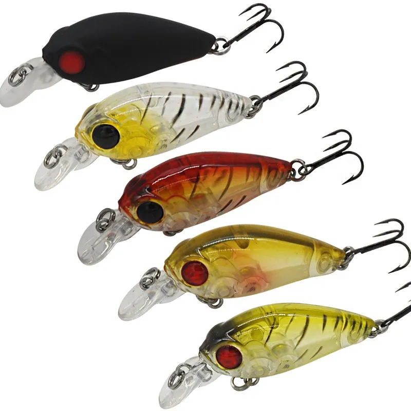 TAF Розничная Crankbait 3 5 см г плавающий 1 0 м рыболовные приманки VMC крючок Ассорти
