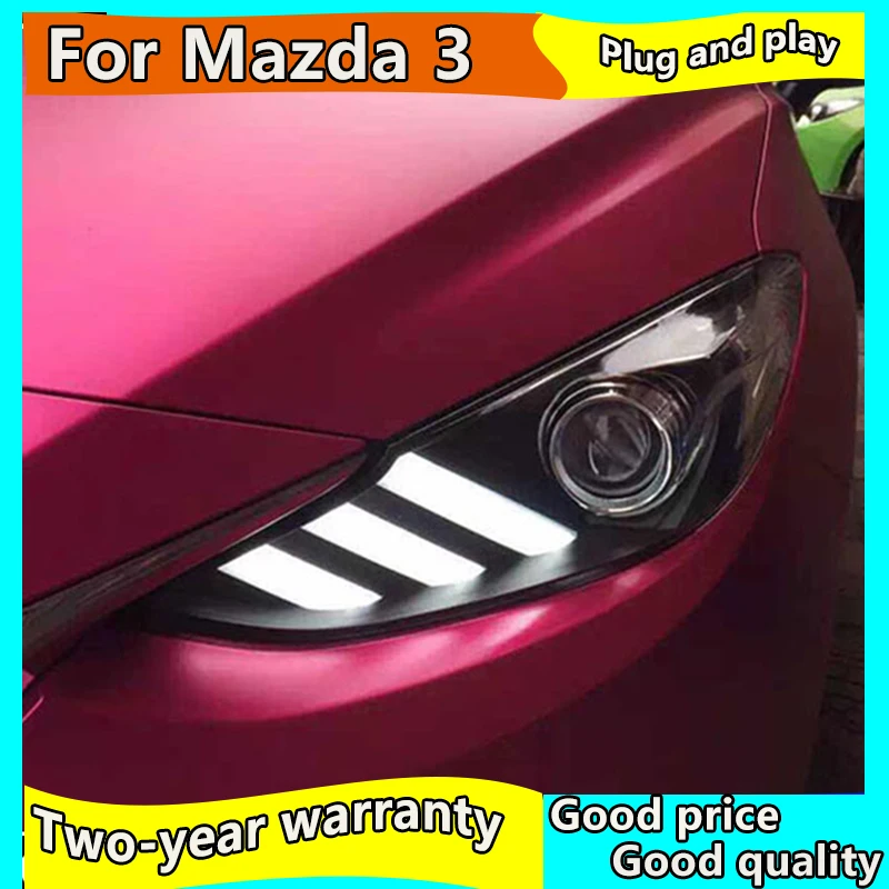 Автомобильный Стайлинг чехол для передней фары Mazda3 Axela mazda 3 2014 2016 светодиодный