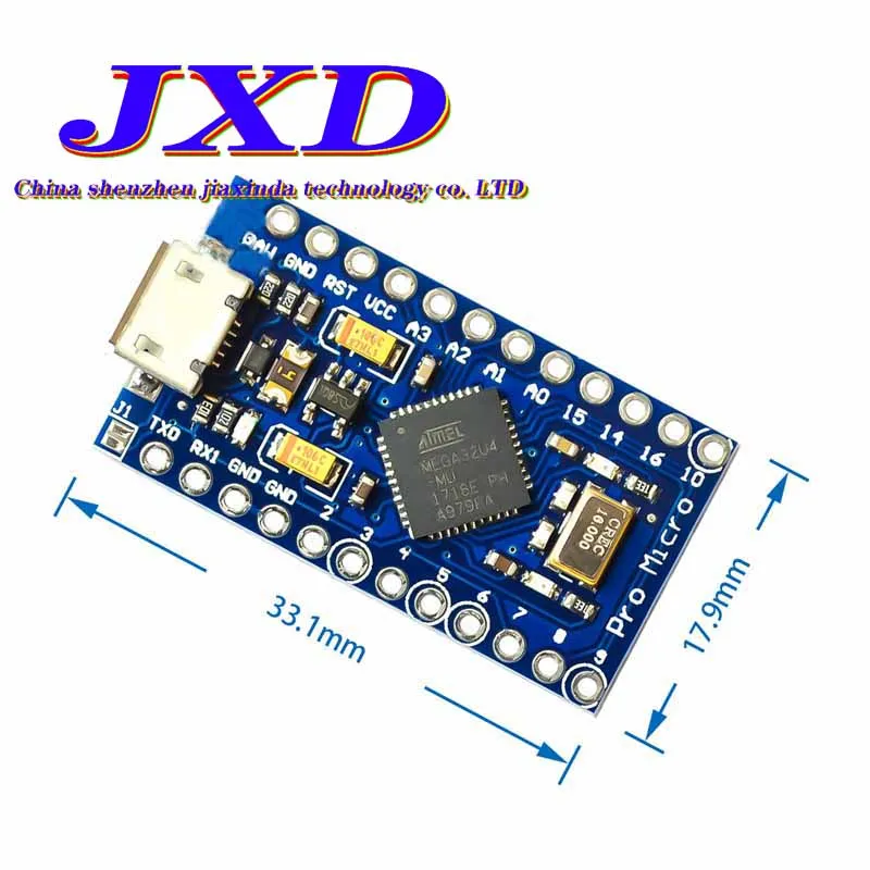 Pro Micro использует макетную плату MCU 5 В/16 м с программой обновления usb Atmega32U4 |
