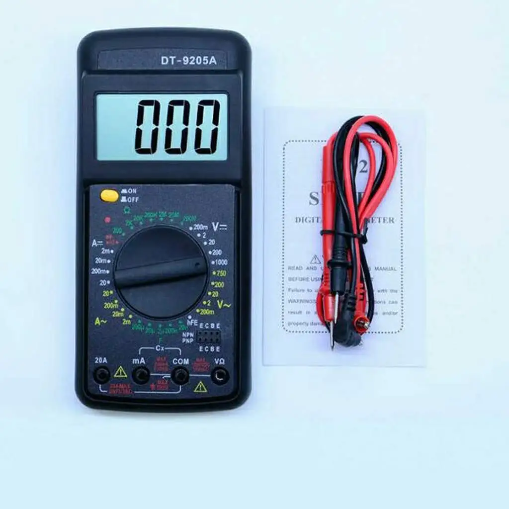 Портативный цифровой мультиметр AC/DC напряжение для обучающего инструмента