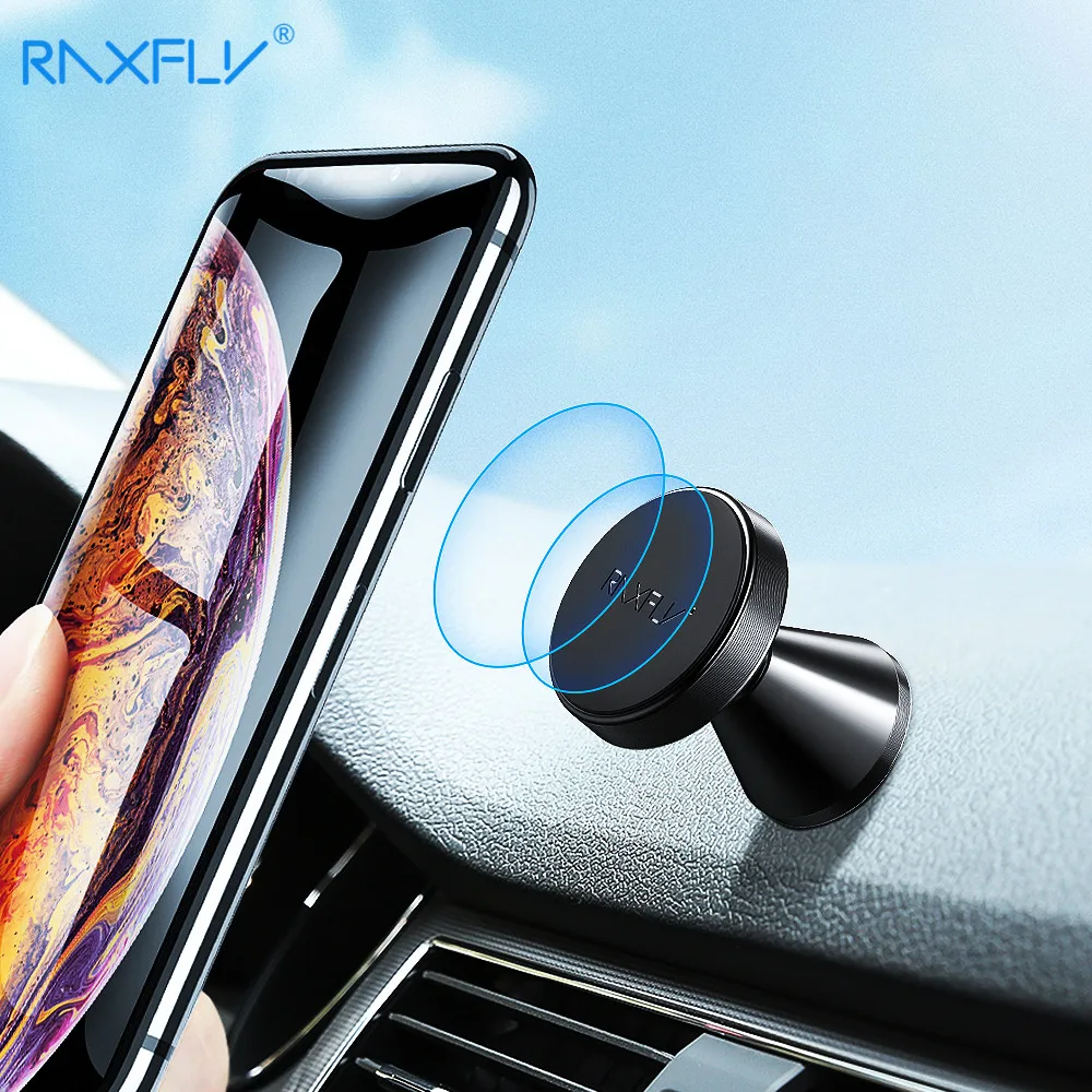 Автомобильный мини-держатель для телефона RAXFLY магнитный кронштейн iPhone Samsung Xiaomi