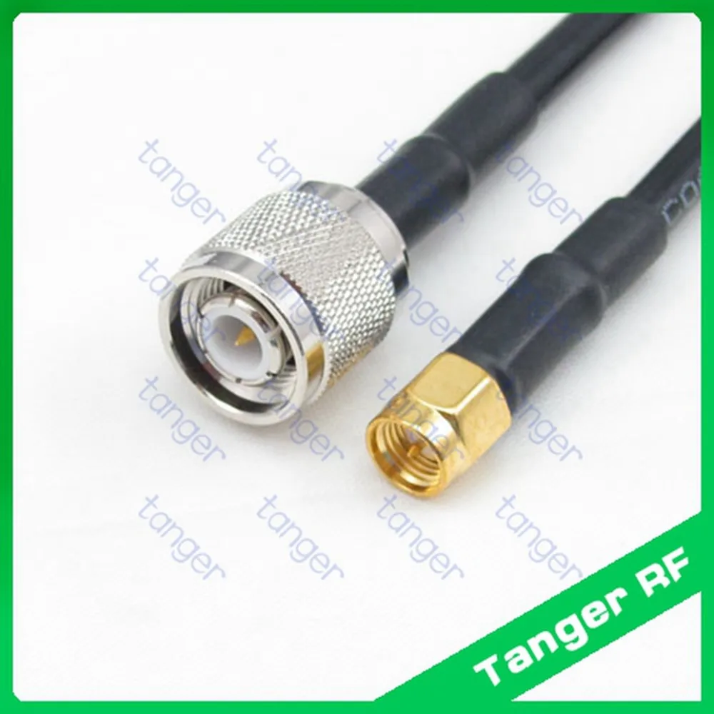Горячая Распродажа Tanger TNC штекер к SMA штекеру прямой RF RG58 отрезок Перемычка