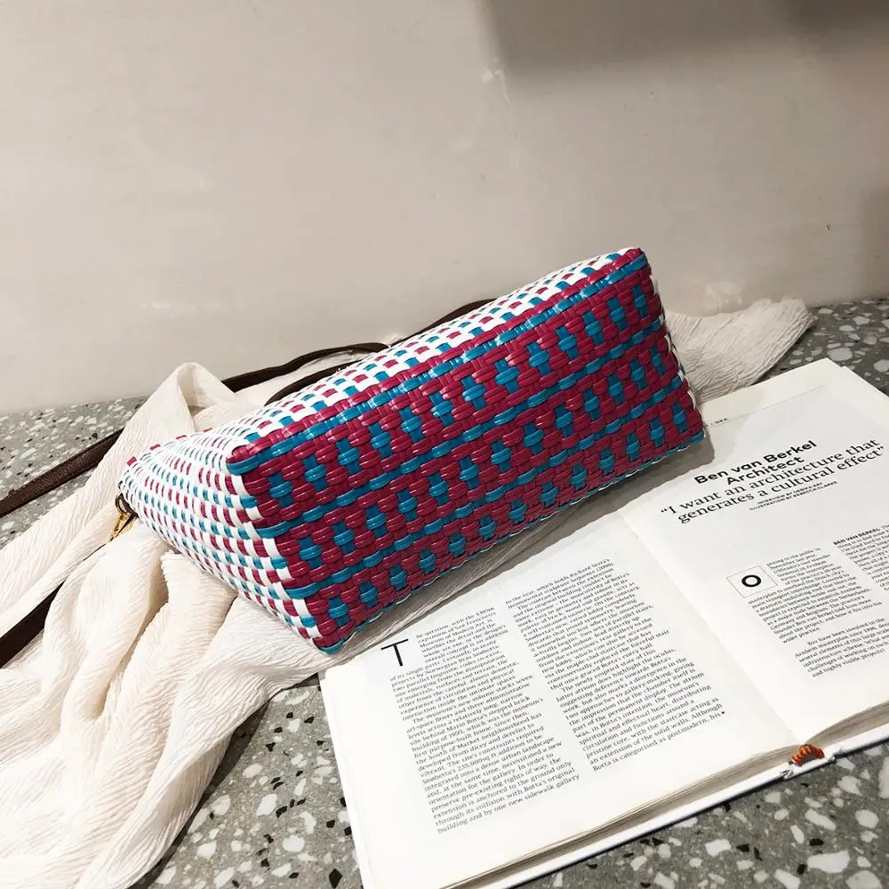 2019 новая тканая сумка цвета Балийской ручной работы Бабочка Пряжка пляжная